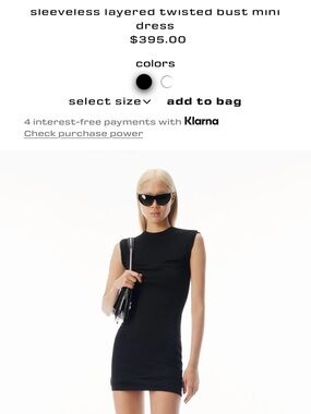 T by Alexander Wang Olive Knot-Detail Sleeveless Mini Dress OLIVE COLOUR